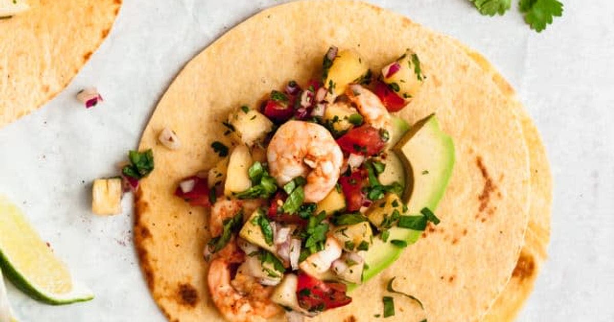 Super Simple Shrimp Tacos with Pineapple Salsa Recipe | Samsung Food App