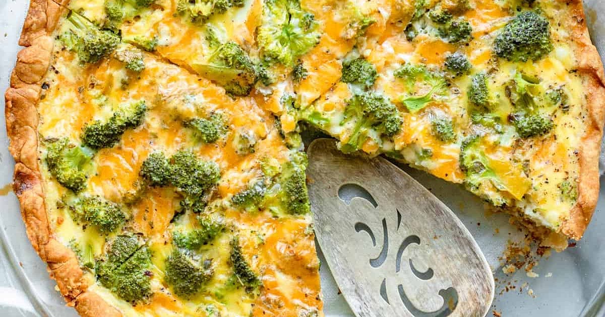Broccoli and Cheese Quiche Recipe | Samsung Food App