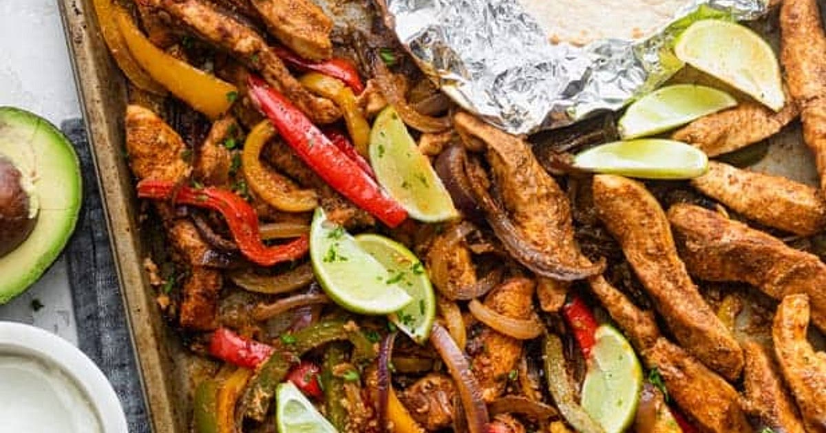 Sheet Pan Chicken Fajitas Recipe | Samsung Food App
