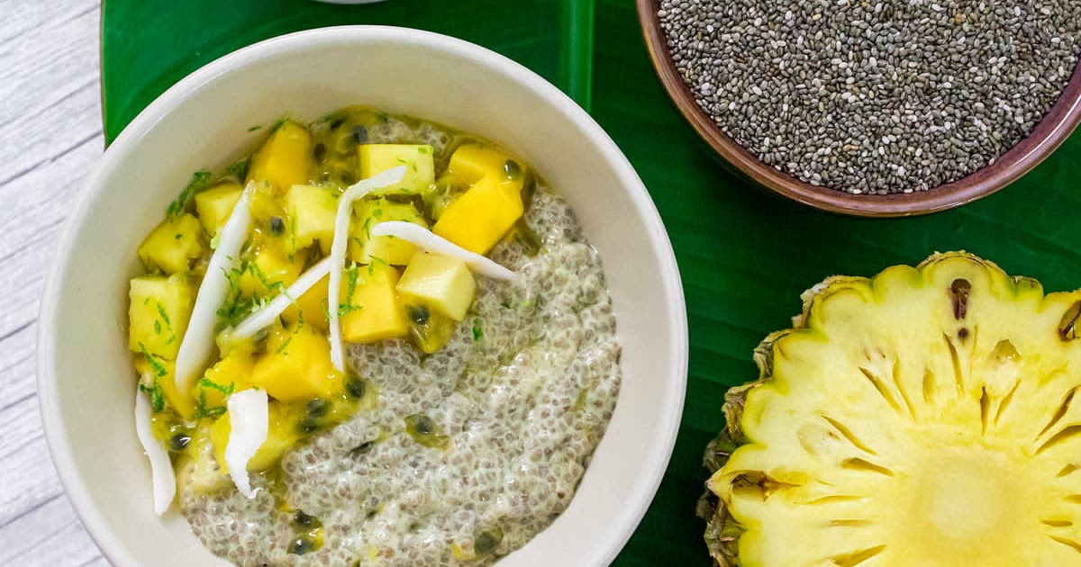 Tropical Chia Seed Pudding Recipe | Samsung Food App