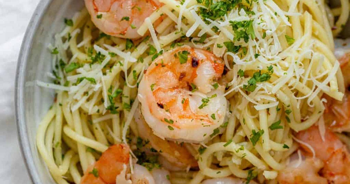 Garlic Shrimp Spaghetti Recipe | Samsung Food App