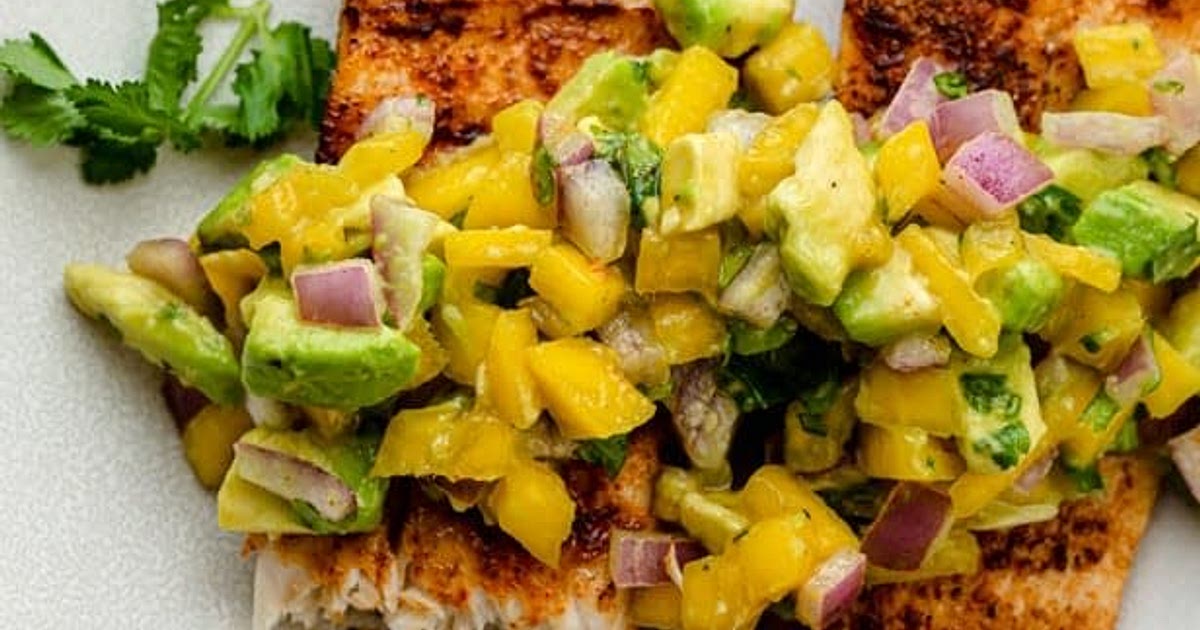 Grilled Mahi Mahi with Avocado Salsa Recipe | Samsung Food App