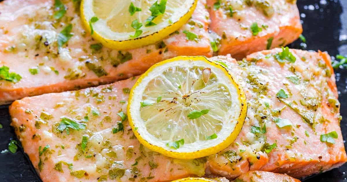 Baked Salmon with Garlic and Dijon Recipe | Samsung Food App
