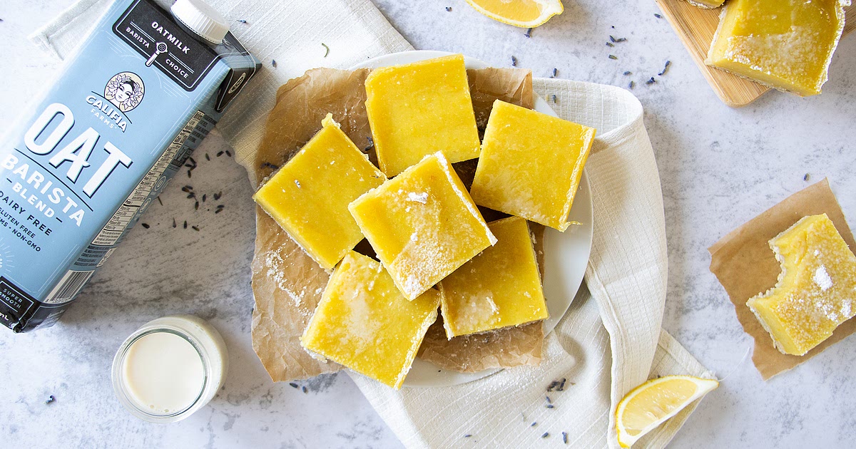 Vegan Lemon Lavender Bars Recipe | Samsung Food App