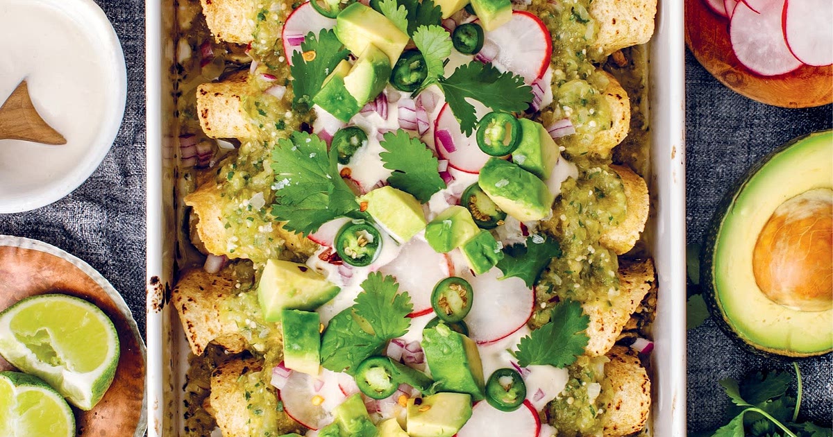 ZUCCHINI VERDE VEGAN ENCHILADAS Recipe | Samsung Food App
