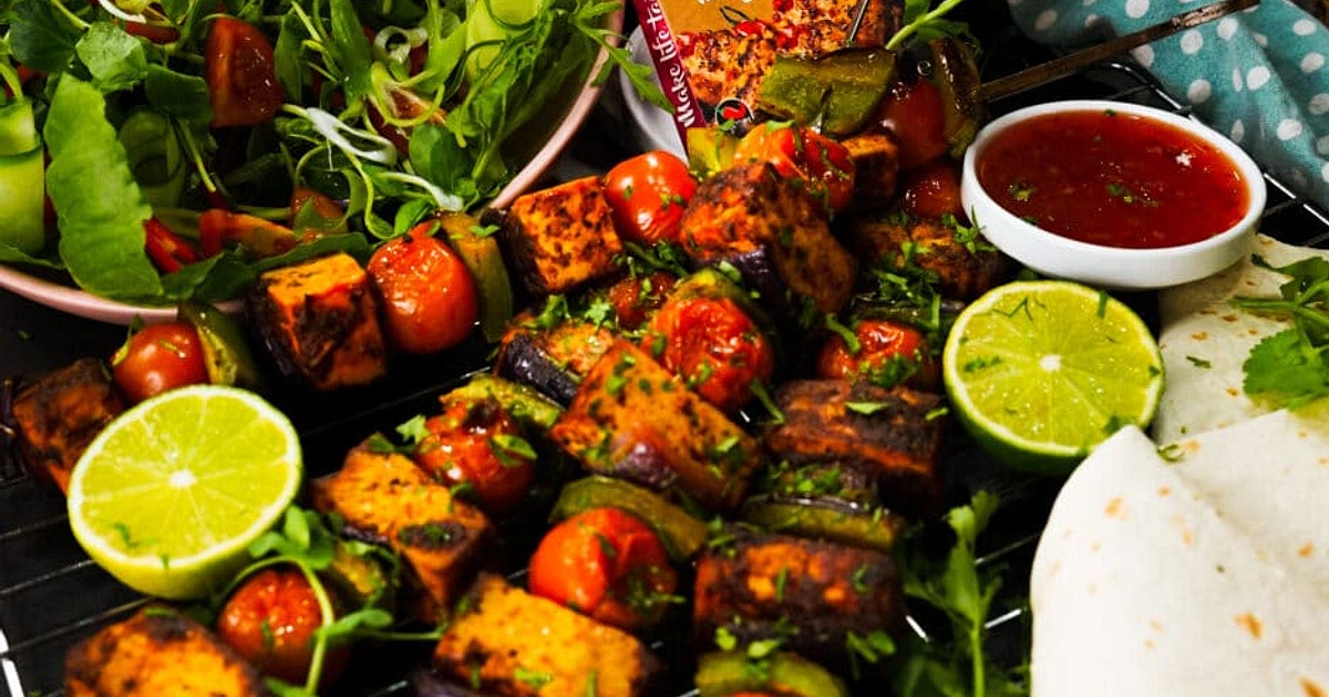 Salt and Pepper Tofu Kebabs by Pureety Recipe | Samsung Food App