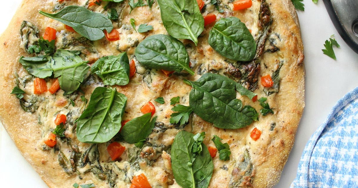 Vegan Roasted Garlic and Spinach White Pizza Recipe | Samsung Food App
