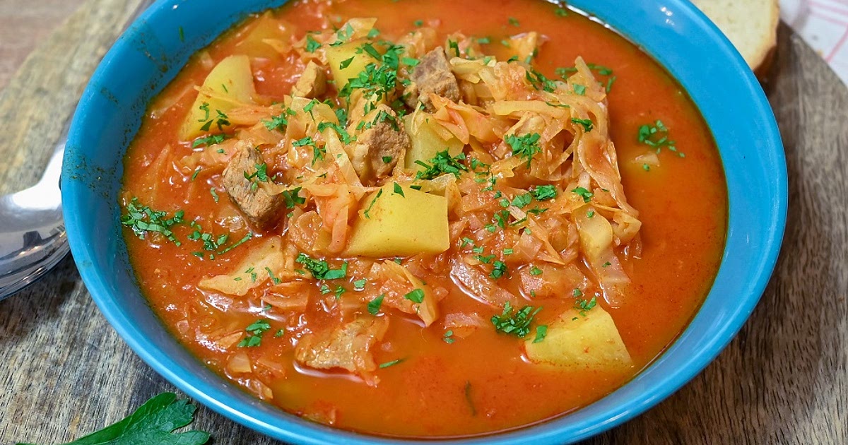 Tomato Soup With Cabbage And Pork Shoulder (Butt) Recipe | Samsung Food App