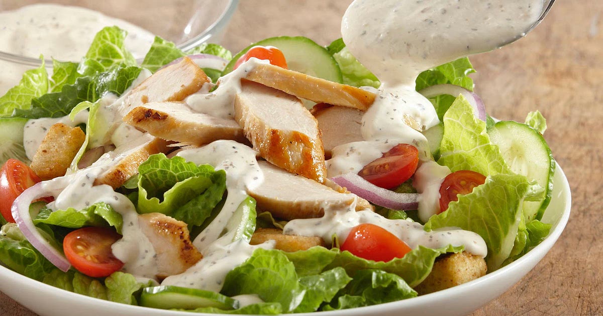 Chicken Salad with Creamy Pepper Parmesan Dressing Recipe | Samsung Food App