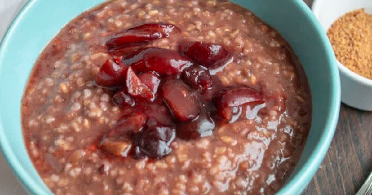 Steel Cut Oats and Cherries Recipe | Samsung Food App