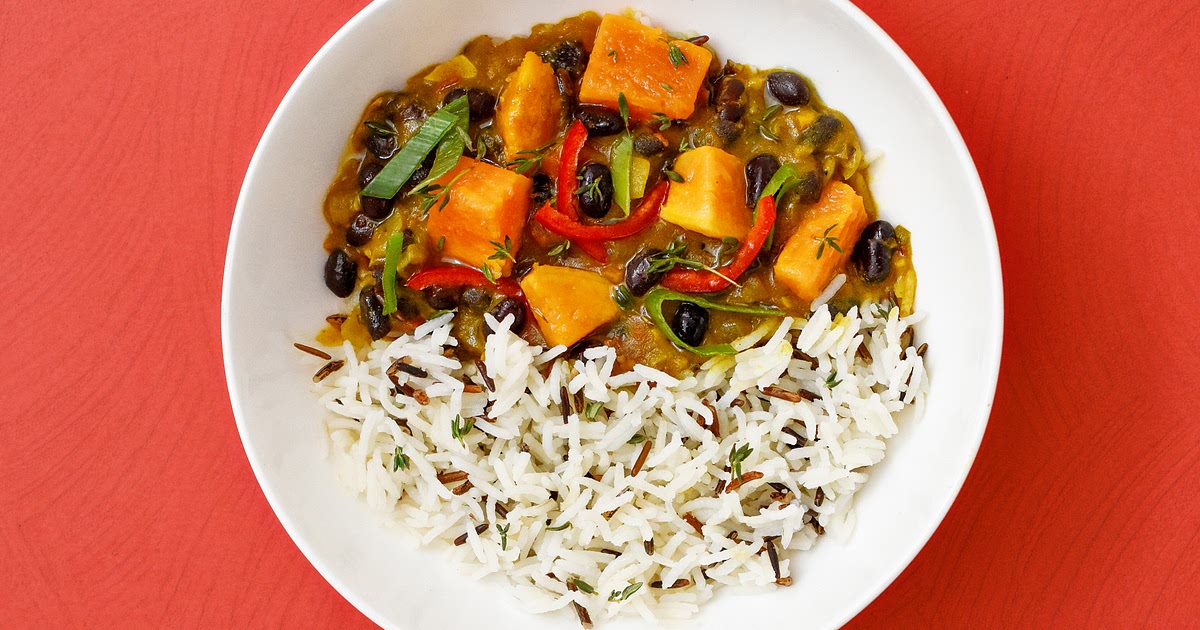 Sweet Potato and Black Bean Jamaican Curry Recipe | Samsung Food App