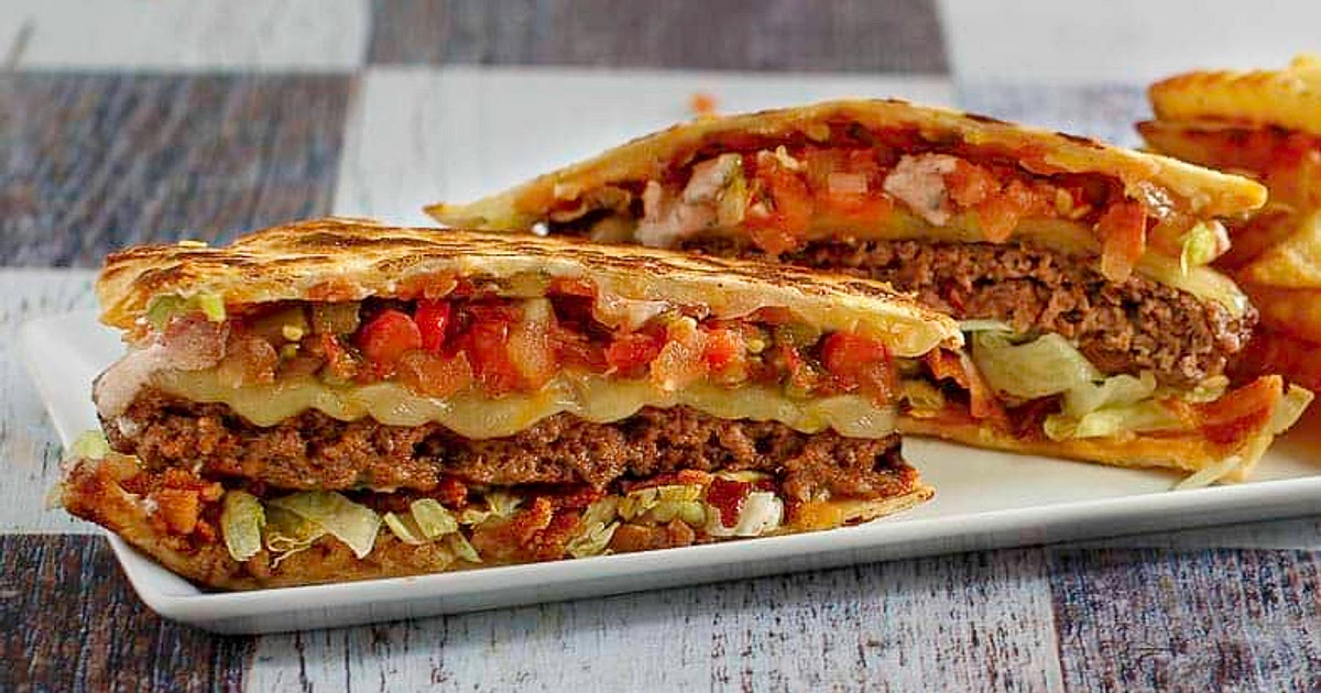 Copycat Applebee's Quesadilla Burger Recipe | Samsung Food App