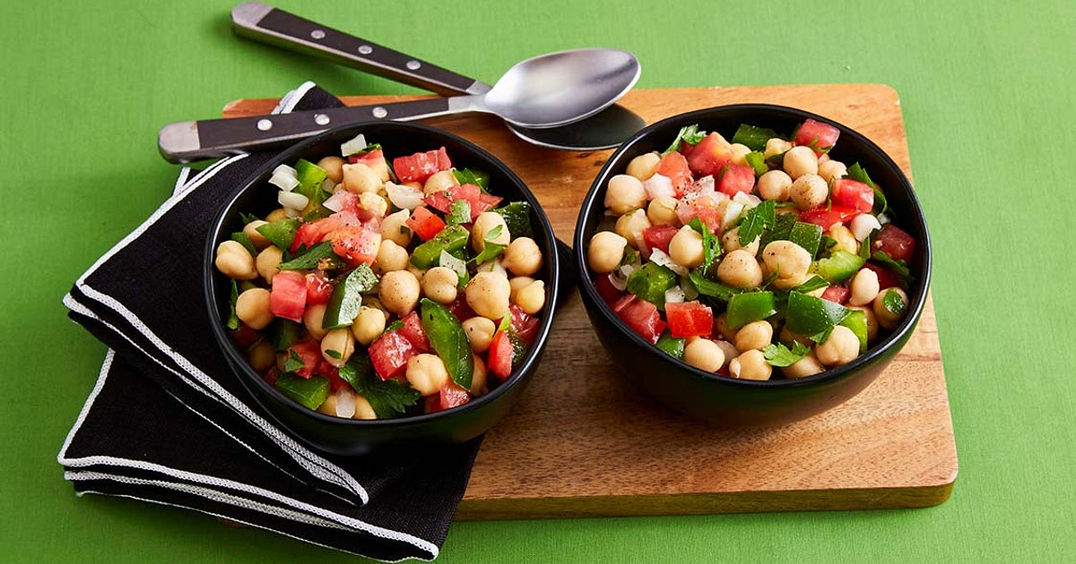 Simple Mediterranean Chickpea Salad - recipe from MyNetDiary Recipe | Samsung Food App