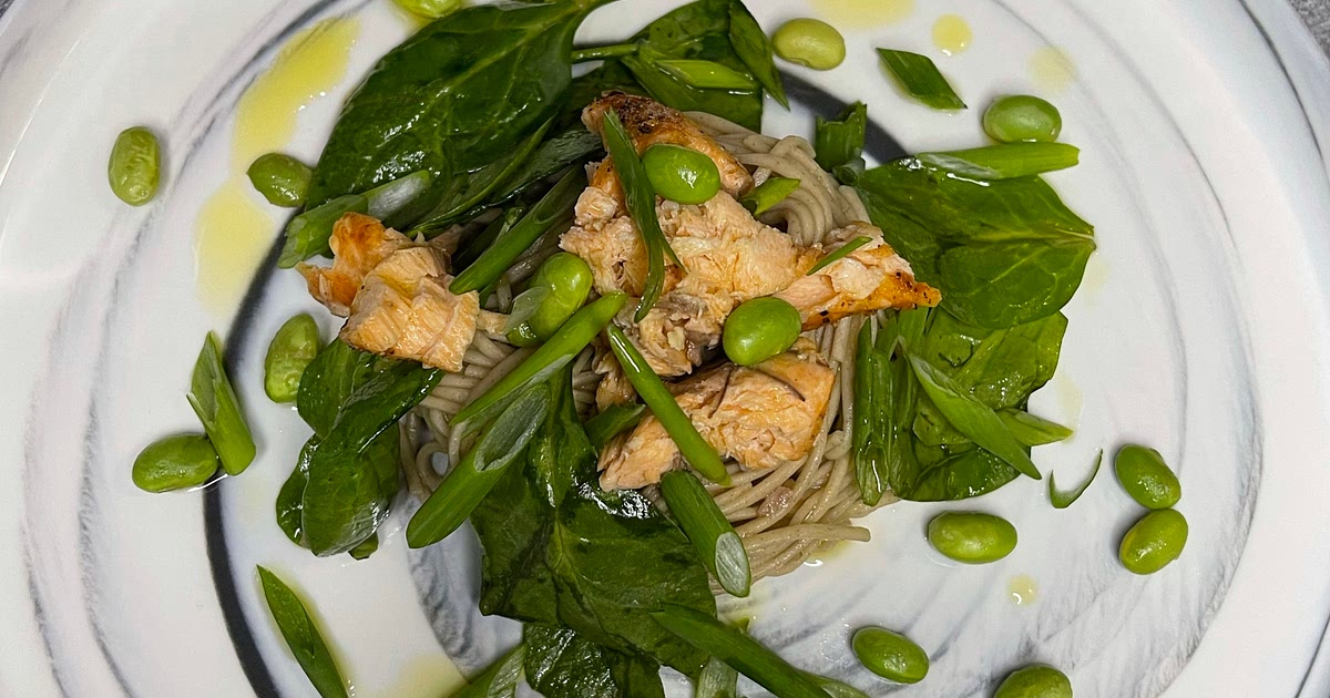 Soba Noodle Salad with Salmon Recipe | Samsung Food App