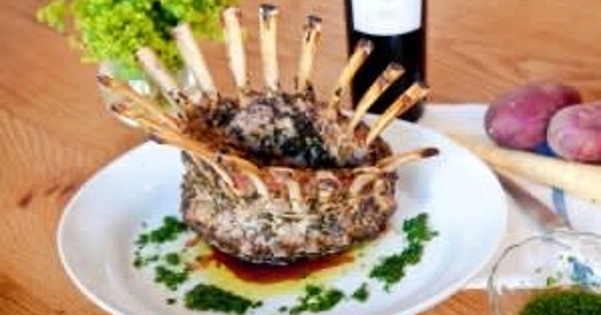 Crown Roast Of Lamb With Fresh Herbs Recipe | Samsung Food App