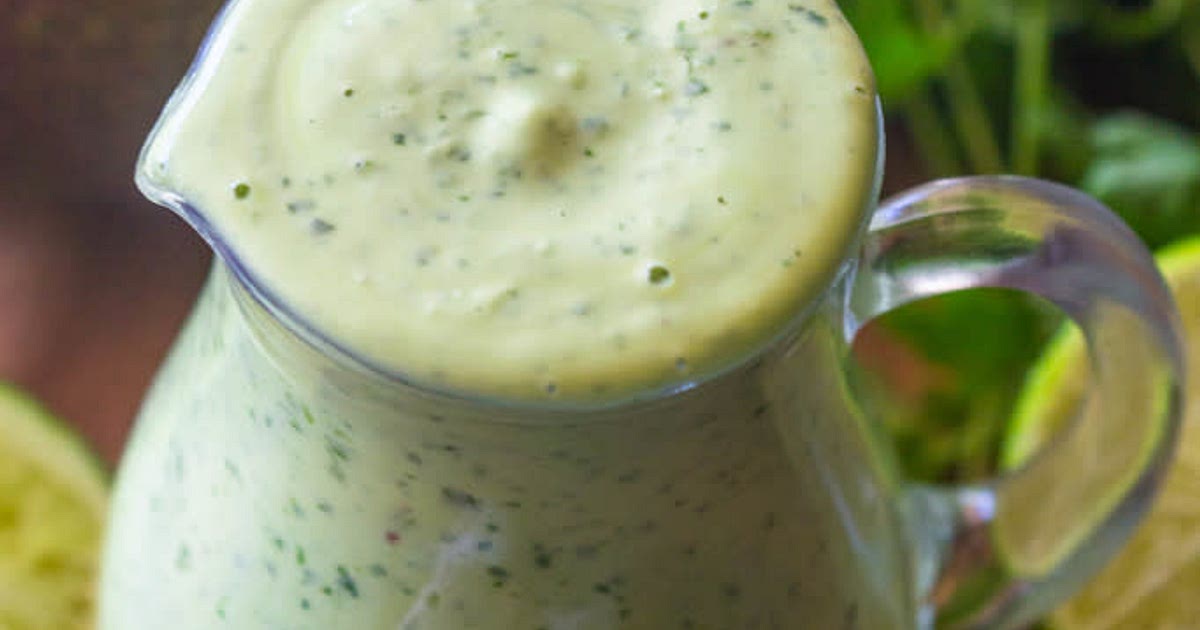 Creamy Avocado Cilantro Lime Dressing Recipe | Samsung Food App