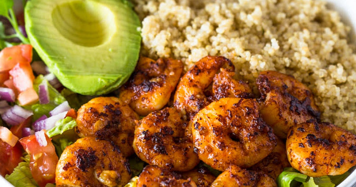 Shrimp Avocado Quinoa Bowls Recipe | Samsung Food App