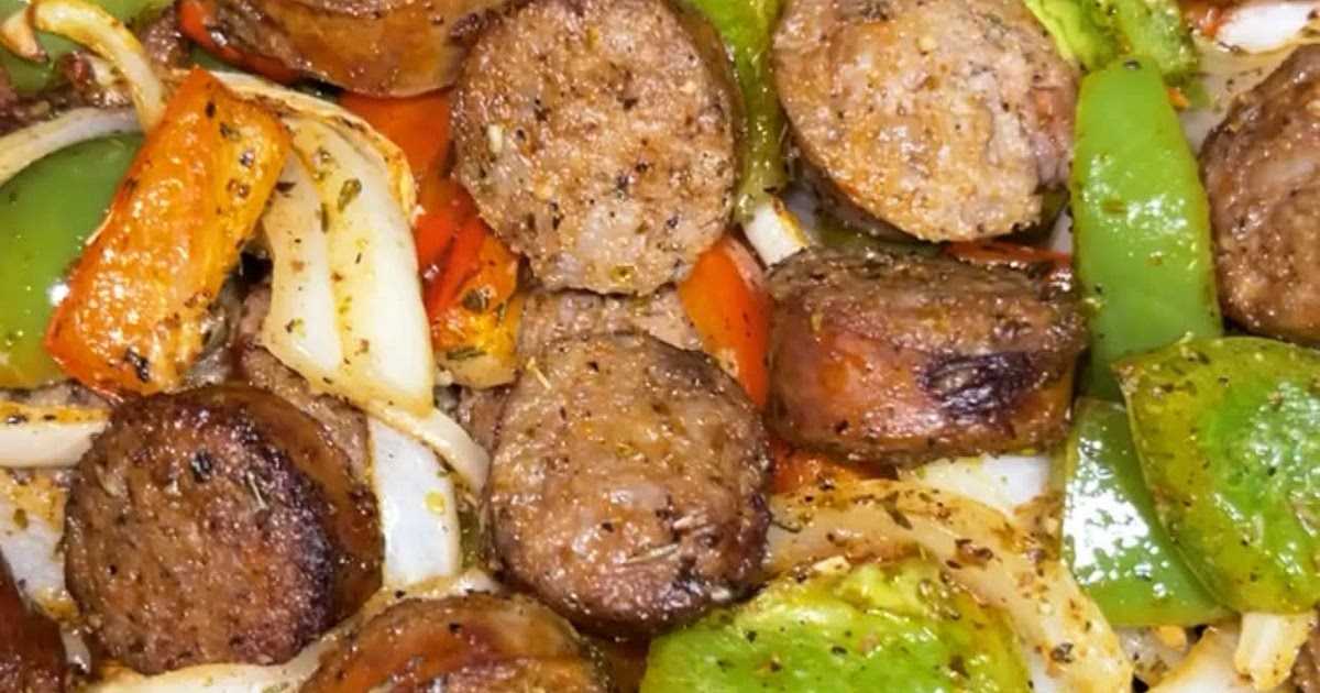 COSORI Air Fryer ✨Sausage & Peppers✨ Recipe | Samsung Food App
