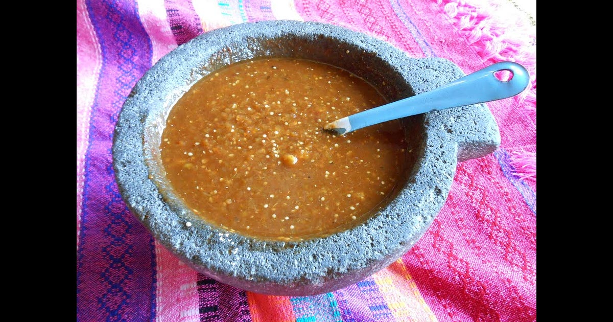 Salsa de Chile Morita y Chile de Arbol en Molcajete Recipe | Samsung Food App