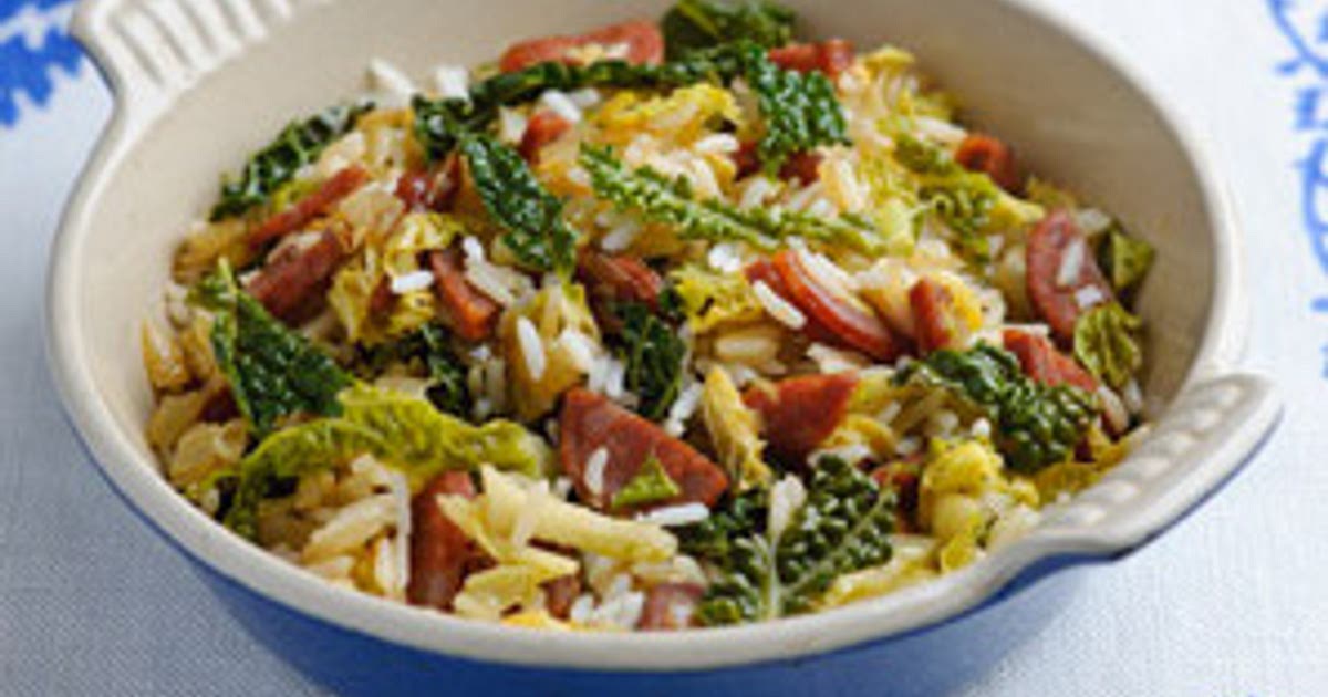 Savoy Cabbage with Chorizo & Rice Recipe | Samsung Food App