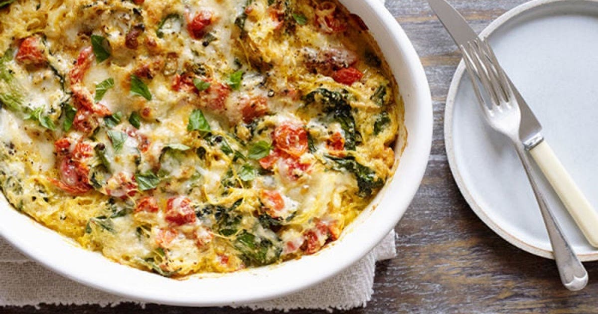 Creamy Spaghetti Squash with Ricotta and Spinach Recipe | Samsung Food App
