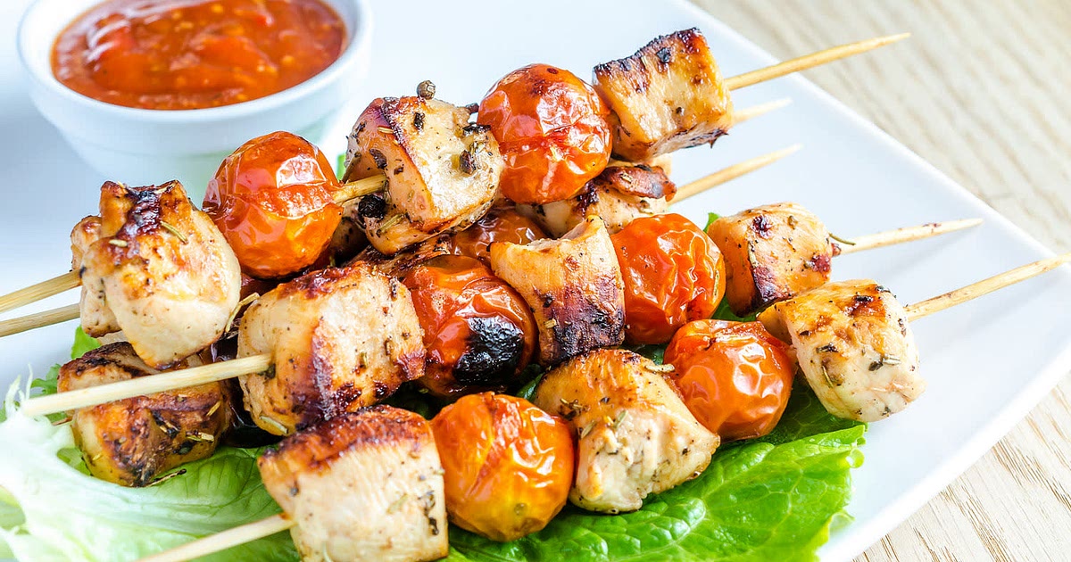 Korean chilli, sesame, and honey chicken kebabs Recipe | Samsung Food App