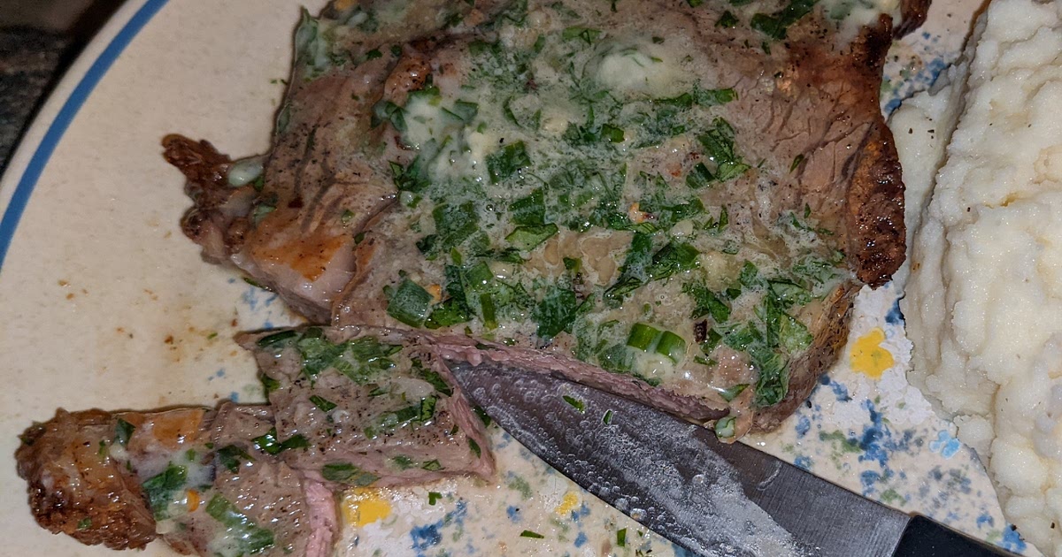 Air Fryer Steak with Garlic-Herb Butter Recipe | Samsung Food App