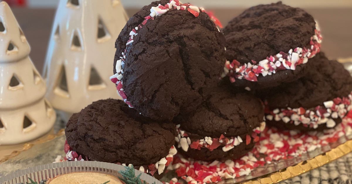 Peppermint Ganache Sandwich Cookies Recipe | Samsung Food App
