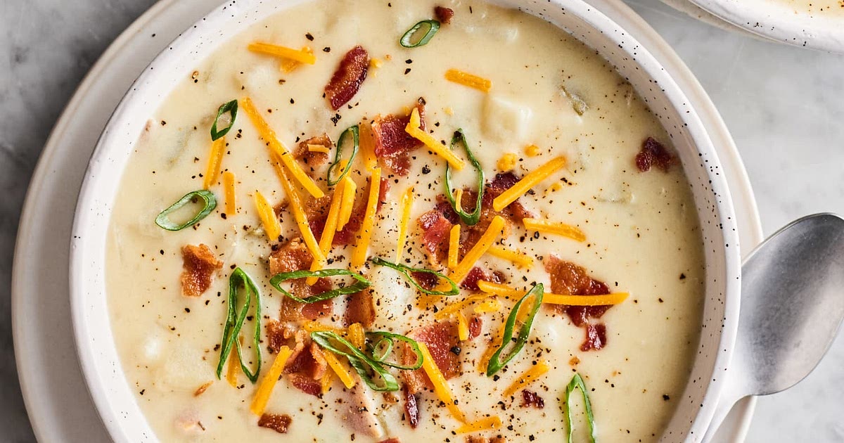 This Instant Pot Potato Soup Is Easy, Creamy, and Loaded with Bacon Recipe | Samsung Food App