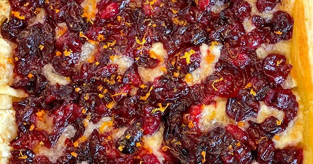 Cranberry orange Brie tart Recipe | Samsung Food App