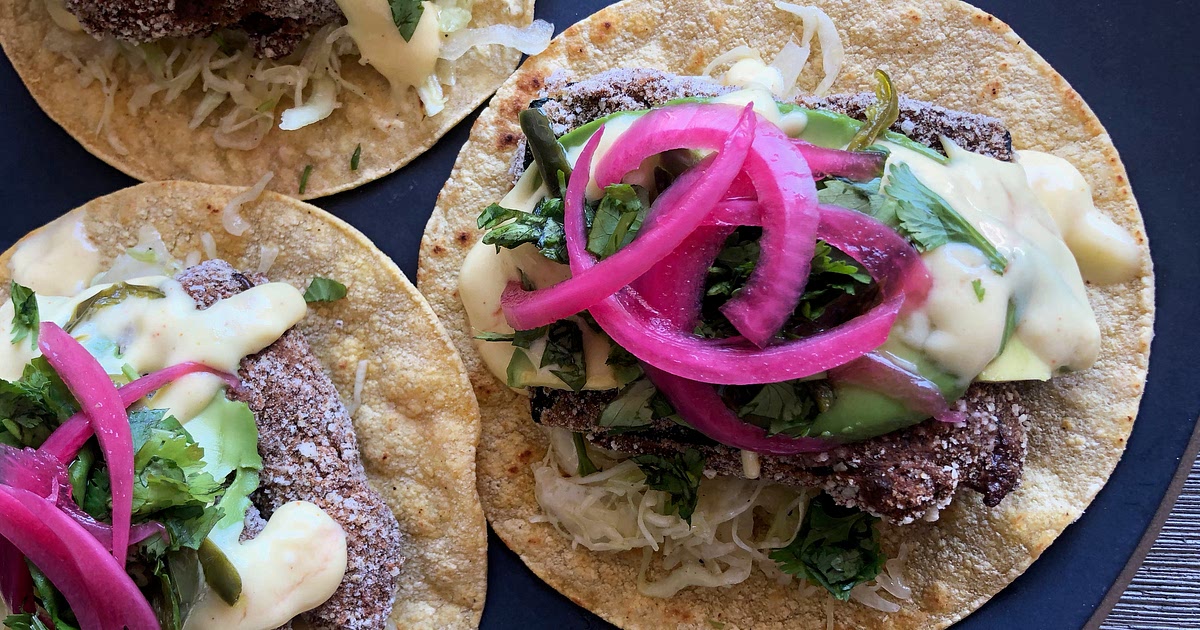 Spicy Zucchini Fry Tacos w/ Mango Crema Recipe | Samsung Food App