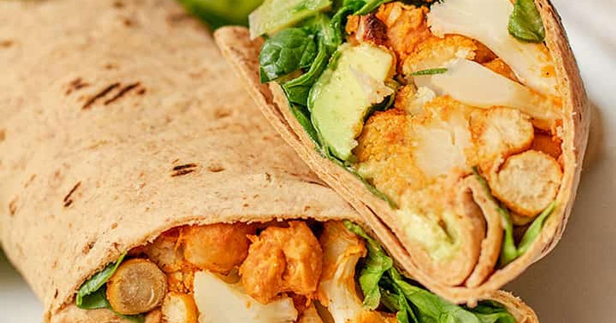 Buffalo Cauliflower Chickpea Wraps Recipe | Samsung Food App
