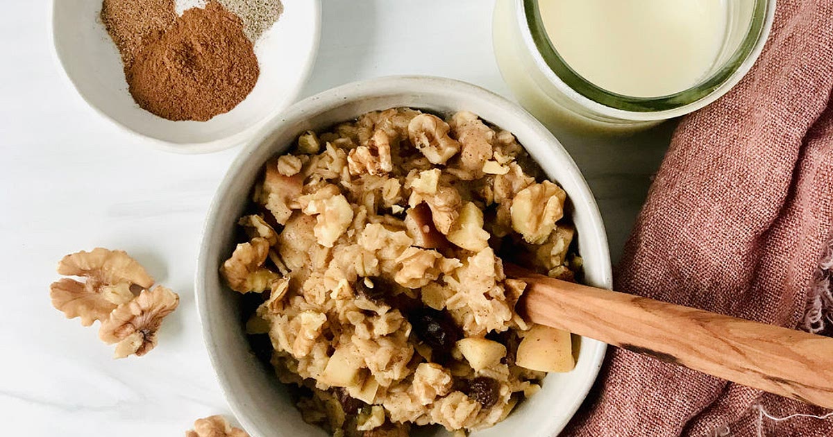 APPLE SPICE OATMEAL (no sugar added) Recipe | Samsung Food App