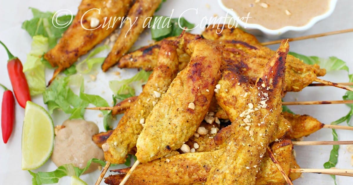 Asian Chicken Satay Skewers with Spicy Thai Peanut Sauce Recipe | Samsung Food App