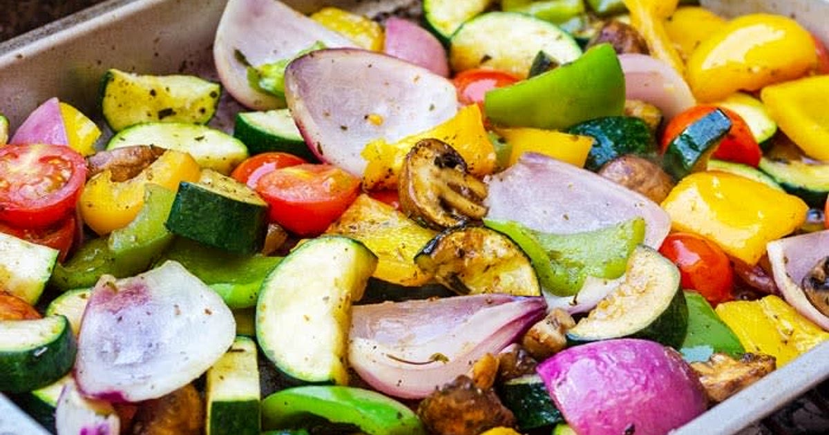 Airfryer roasted Mediterranean vegetables Recipe | Samsung Food App