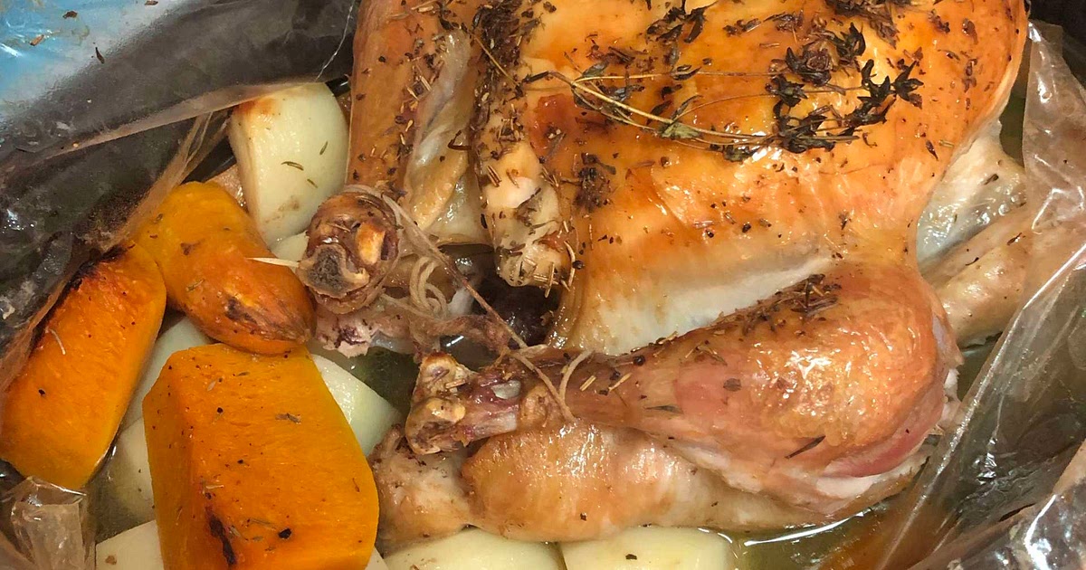 Roast chicken & thyme in an oven bag Recipe | Samsung Food App