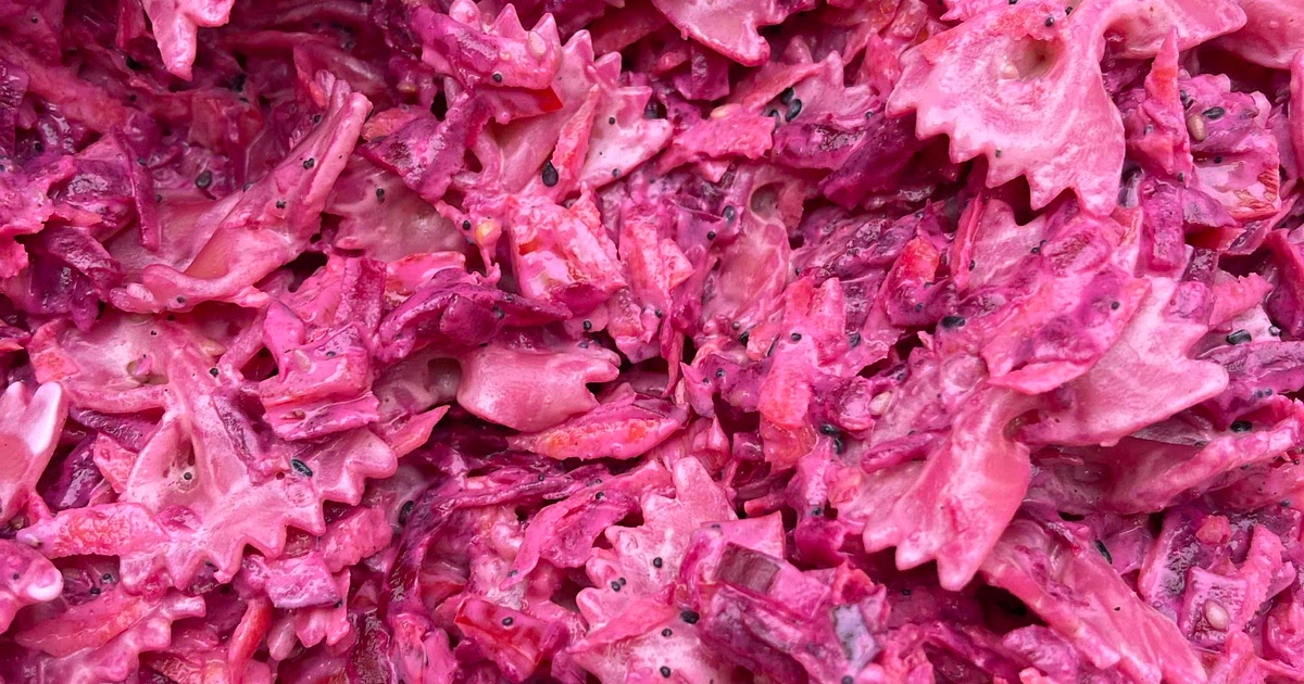 Beetroot pasta salad Recipe | Samsung Food App