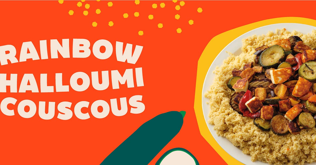Rainbow and Halloumi Couscous Recipe | Samsung Food App