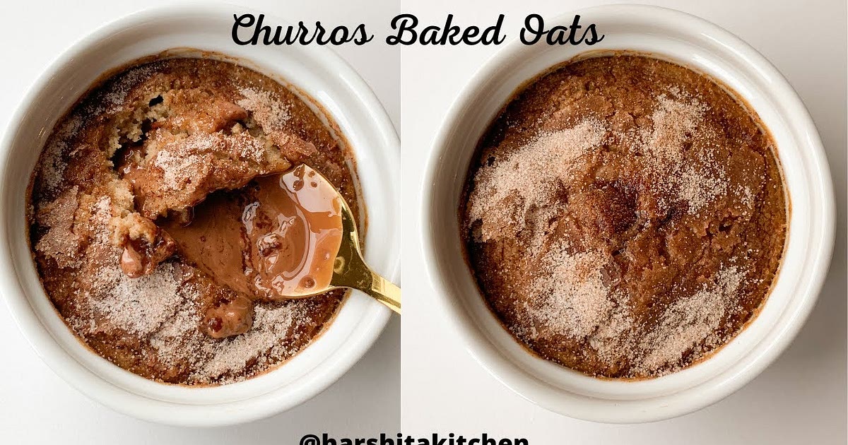 260 Calories Churros Baked Oats 🍫 Dessert for Breakfast! No Eggs! Recipe | Samsung Food App