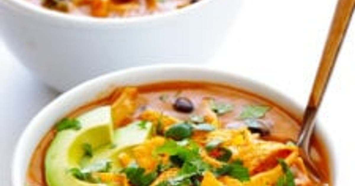 20-Minute Cheesy Chicken Enchilada Soup Recipe | Samsung Food App