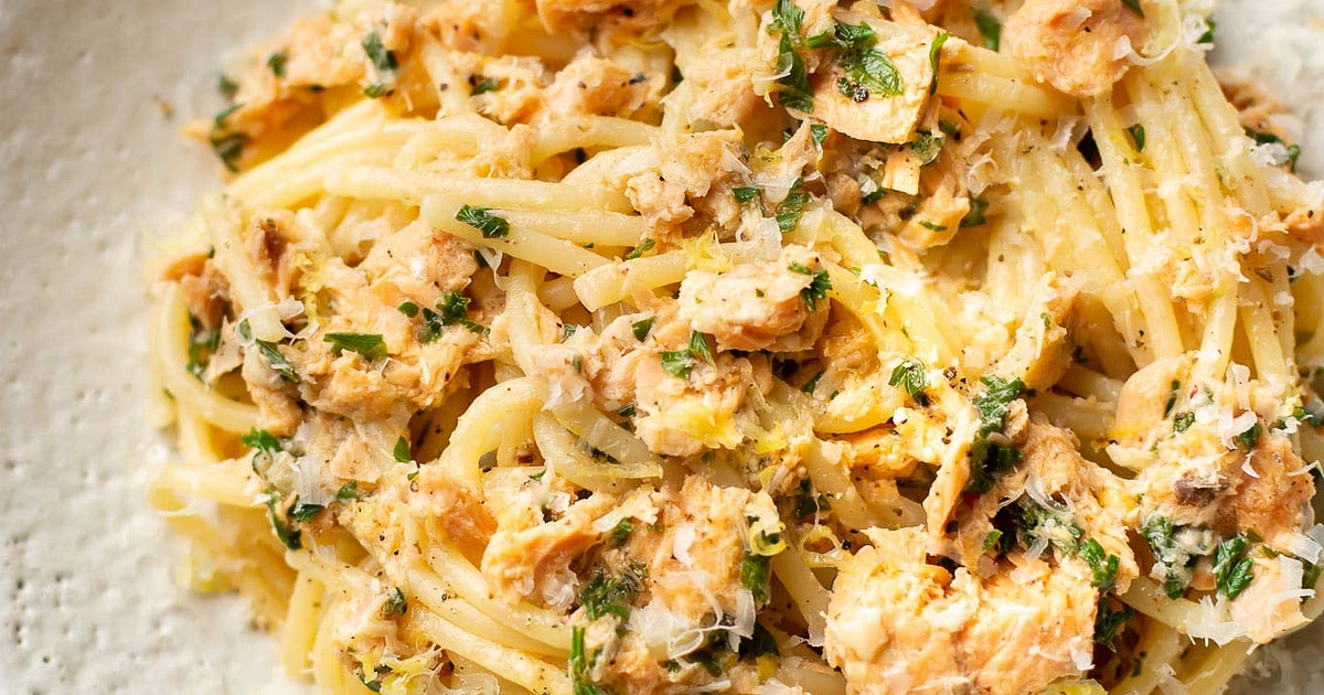 Canned Salmon Pasta Recipe | Samsung Food App