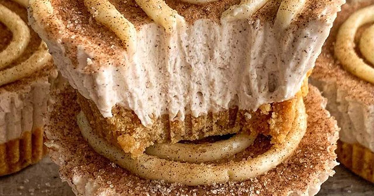 Mini Cinnamon Roll Cheesecakes Recipe | Samsung Food App
