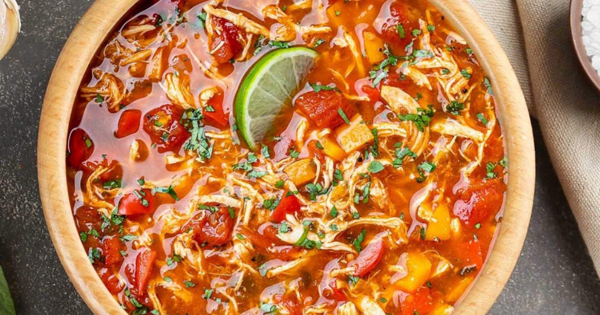 LEAN & GREEN CROCK POT CHICKEN TACO SOUP Recipe | Samsung Food App