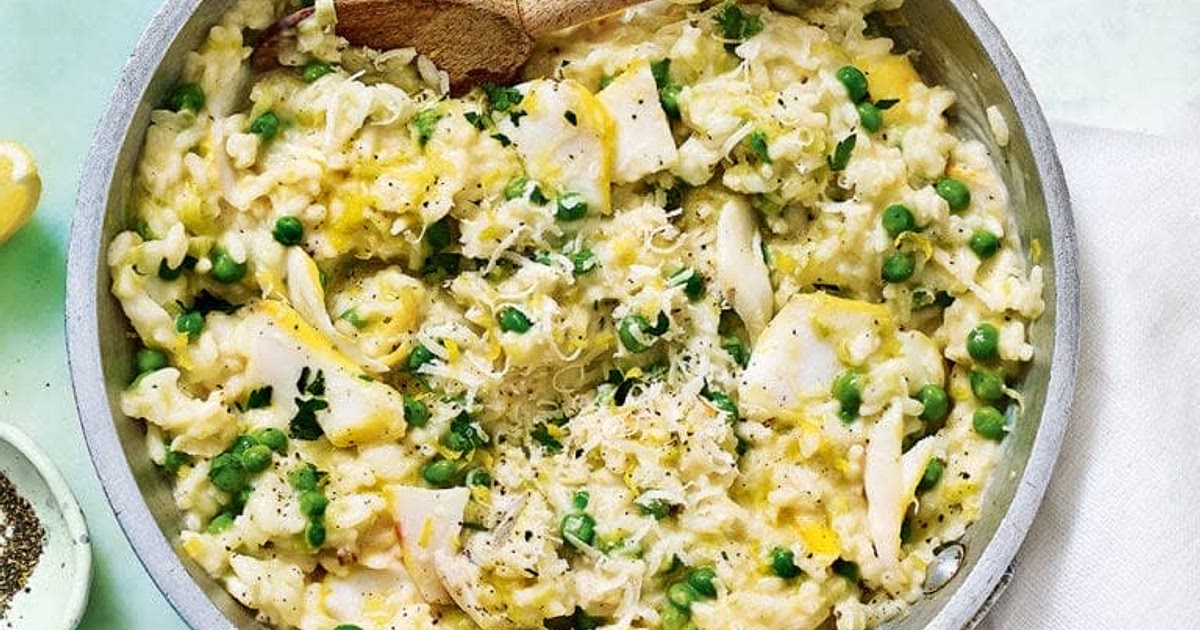 Smoked Haddock & Pea Risotto Recipe | Samsung Food App