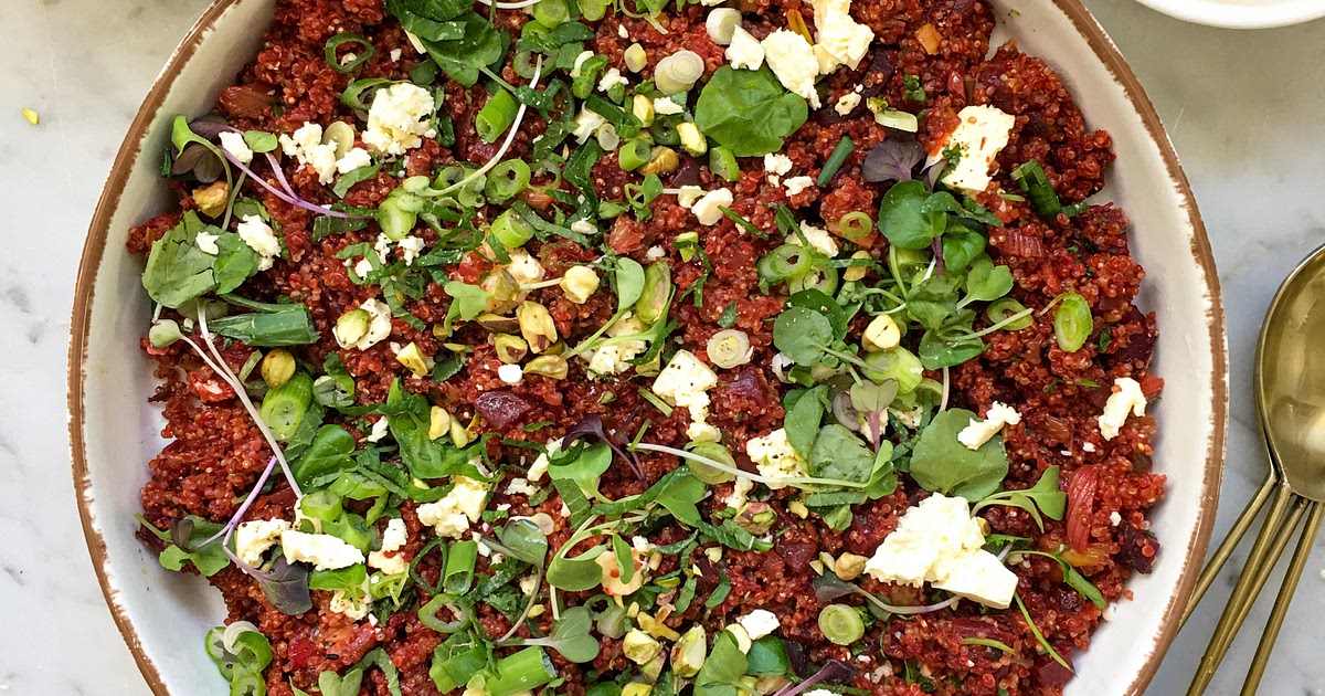 Harissa Roasted Leeks & Beetroot w Bulgur Wheat - Adre's Kitchen Recipe | Samsung Food App