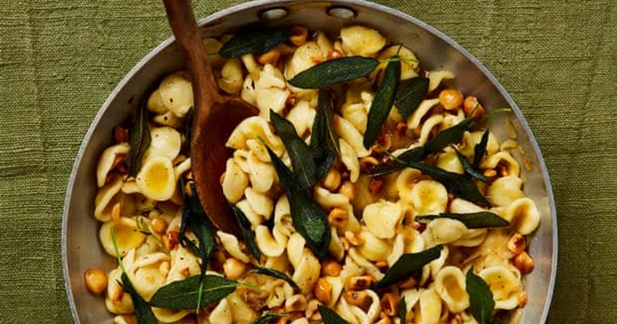Caramelised onion orecchiette with hazelnuts and sage Recipe | Samsung Food App