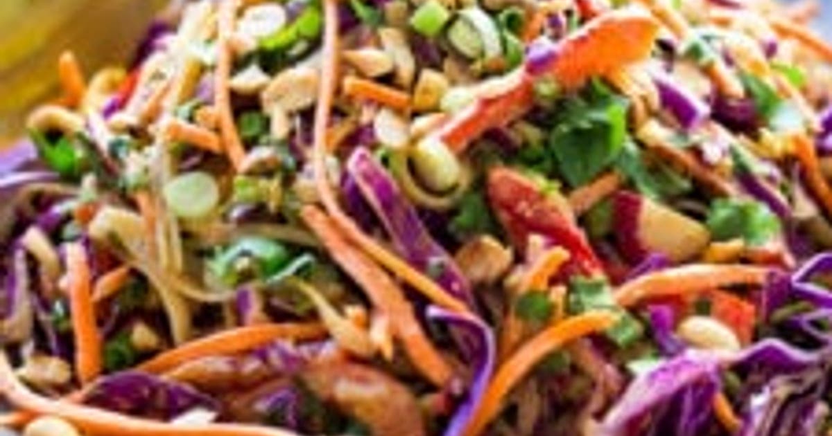 Vegan Thai Noodle Salad with Peanut Sauce Recipe | Samsung Food App