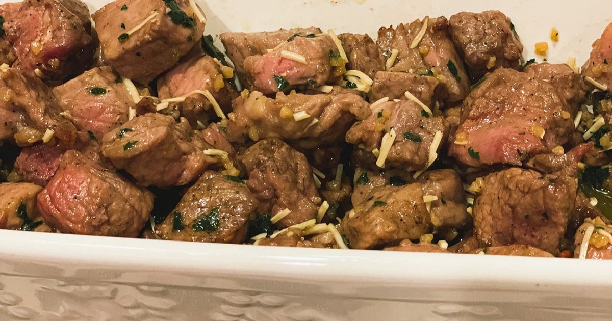 Air Fryer Garlic Parmesan Steak Tips Recipe | Samsung Food App