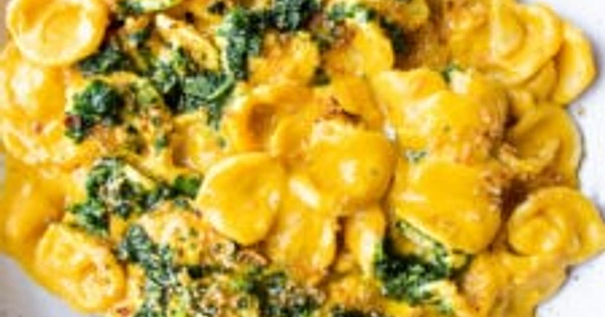 Orecchiette with Creamy Carrot Miso Sauce (Vegan) Recipe | Samsung Food App