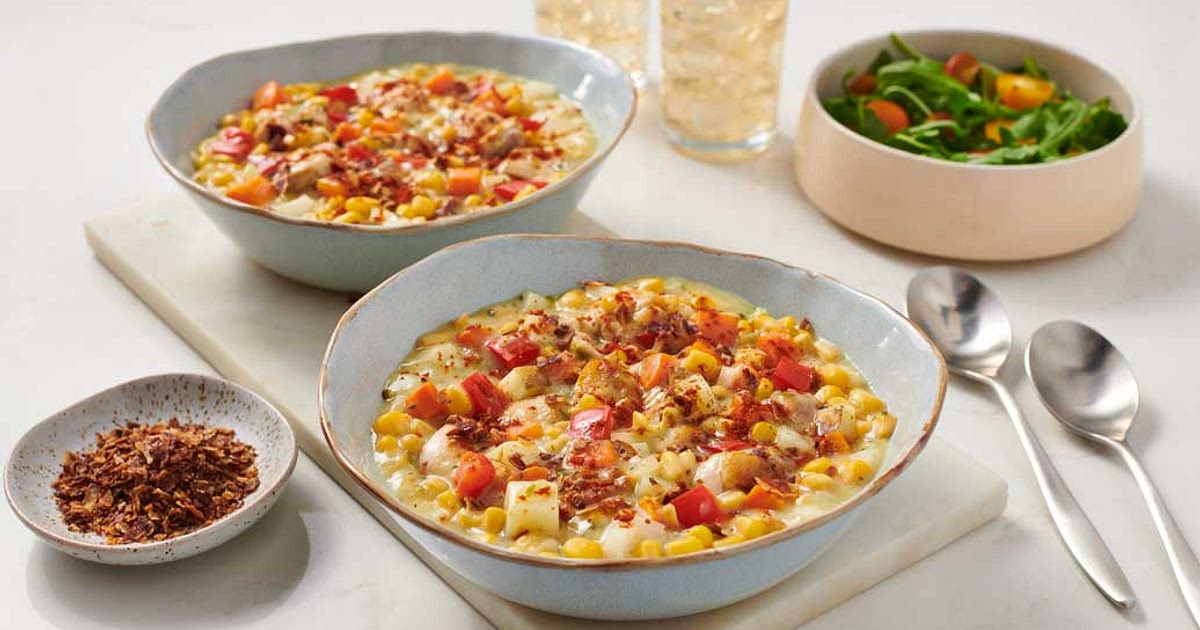 Chicken & Corn Chowder Recipe | Samsung Food App